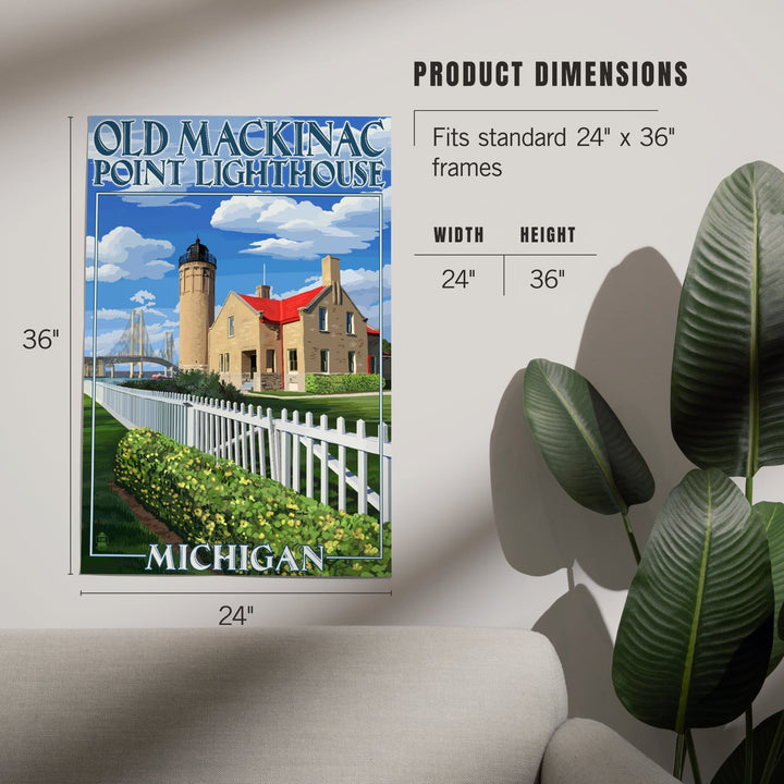 Mackinac Island, Michigan, Old Mackinac Lighthouse, Art & Giclee Prints - Lantern Press