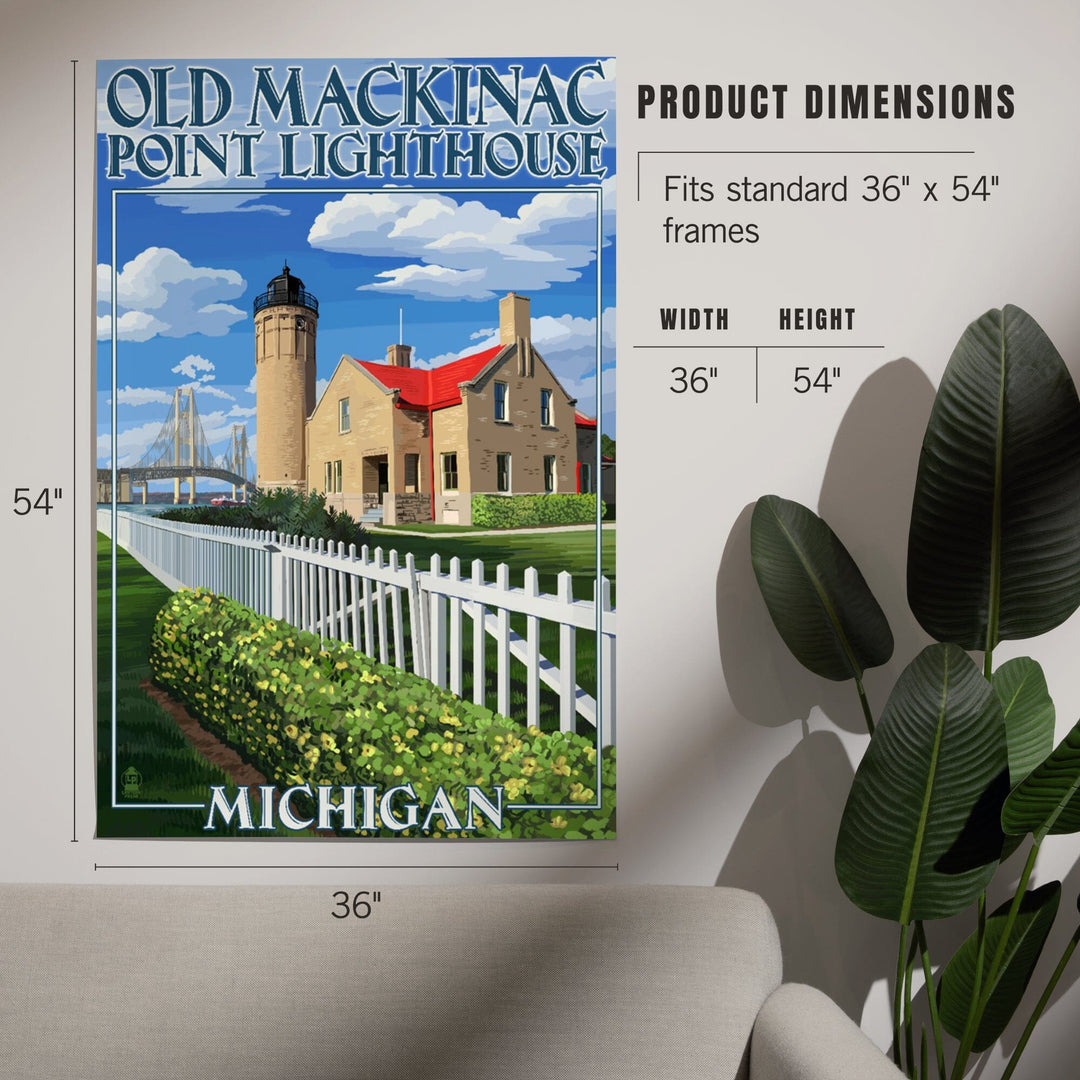 Mackinac Island, Michigan, Old Mackinac Lighthouse, Art & Giclee Prints - Lantern Press