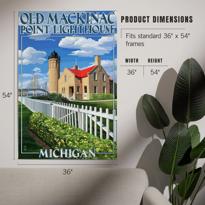 Mackinac Island, Michigan, Old Mackinac Lighthouse, Art & Giclee Prints - Lantern Press