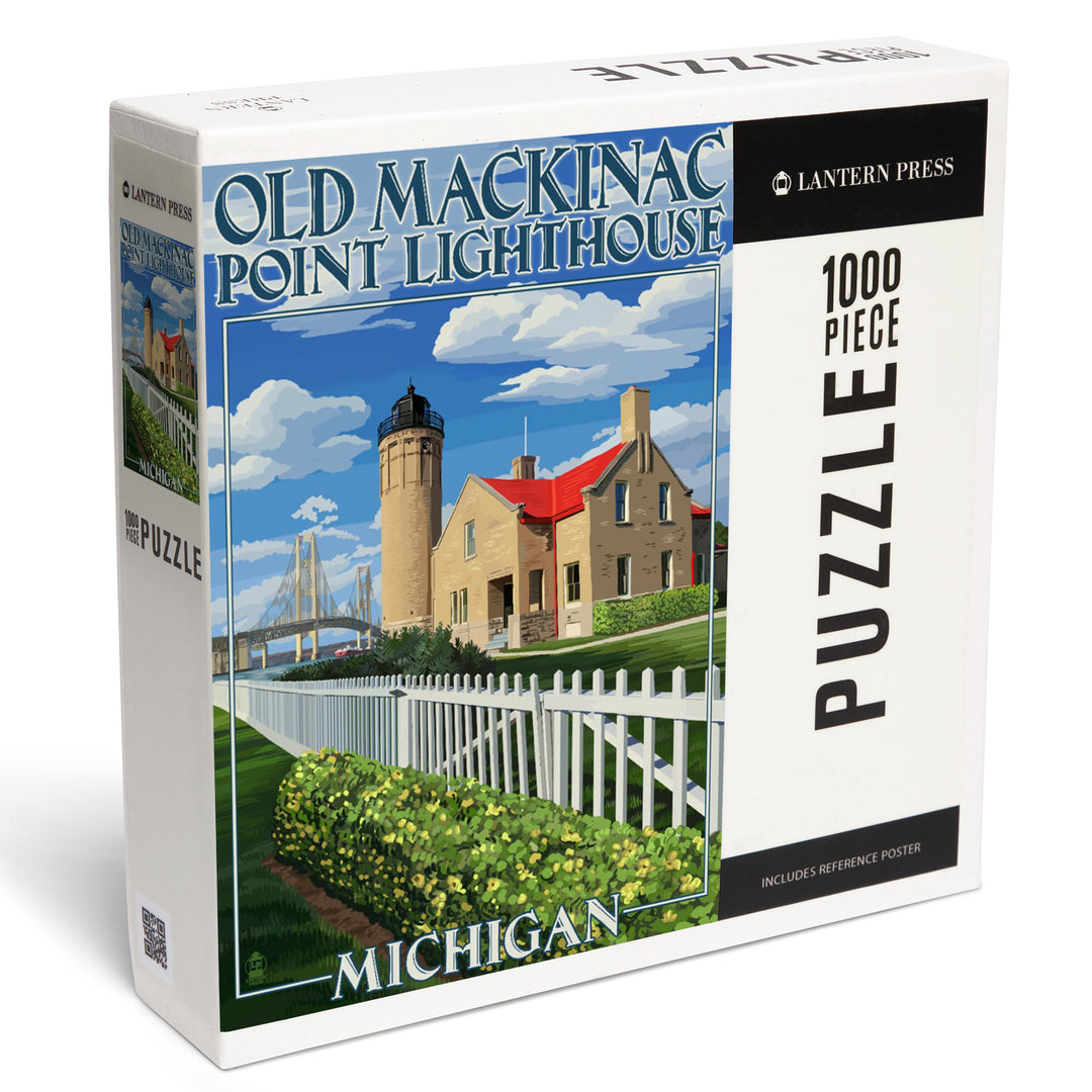 Mackinac Island, Michigan, Old Mackinac Lighthouse, Jigsaw Puzzle Puzzle Lantern Press