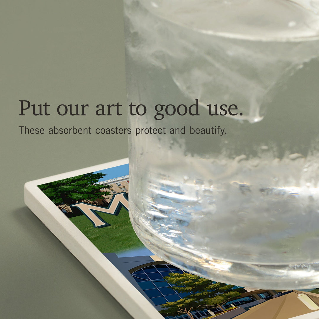 Madison, Wisconsin, Montage Scenes, Coasters Coasters Lantern Press