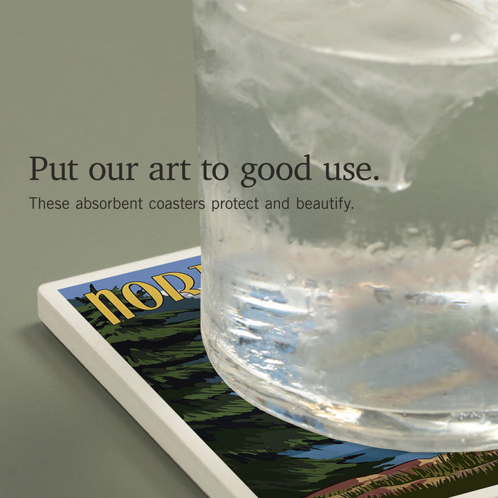 Maggie Valley, North Carolina, Sign Destinations, Coasters Coasters Lantern Press