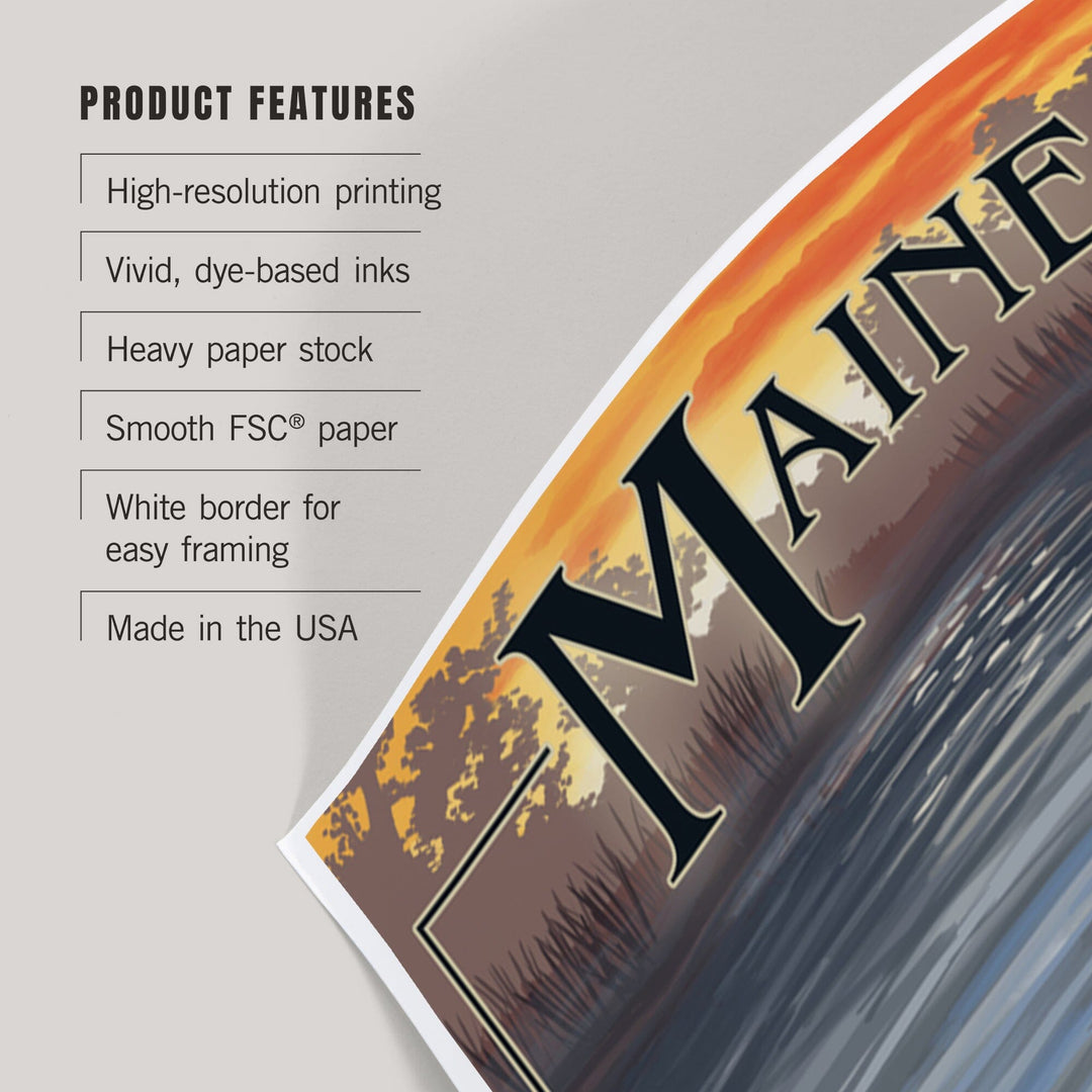 Maine, Loon Family, Art & Giclee Prints - Lantern Press