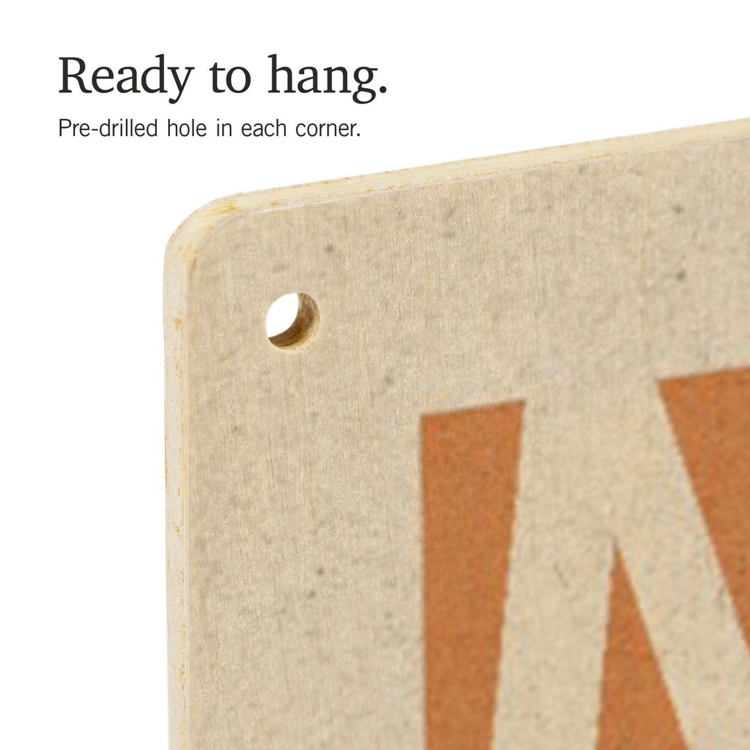 Maine, Moose at Dawn, Woodblock, Lantern Press Artwork, Wood Signs and Postcards - Lantern Press