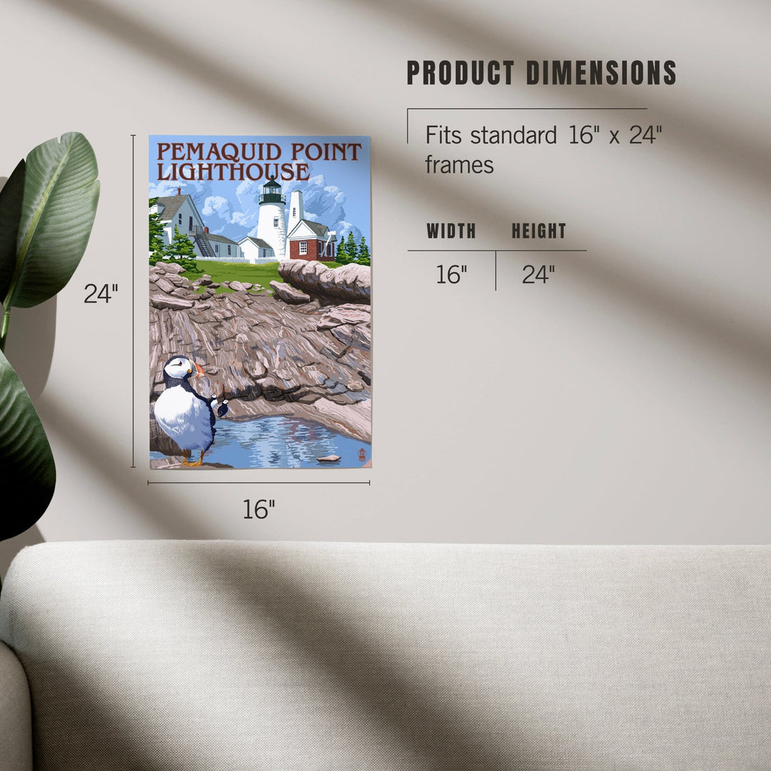 Maine, Pemaquid Lighthouse, Art & Giclee Prints - Lantern Press