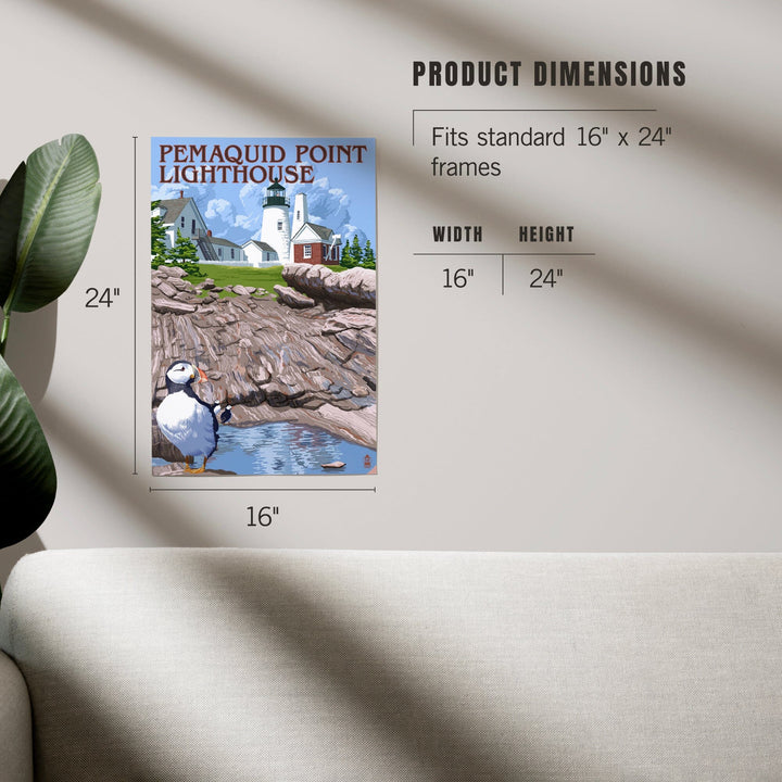 Maine, Pemaquid Lighthouse, Art & Giclee Prints - Lantern Press