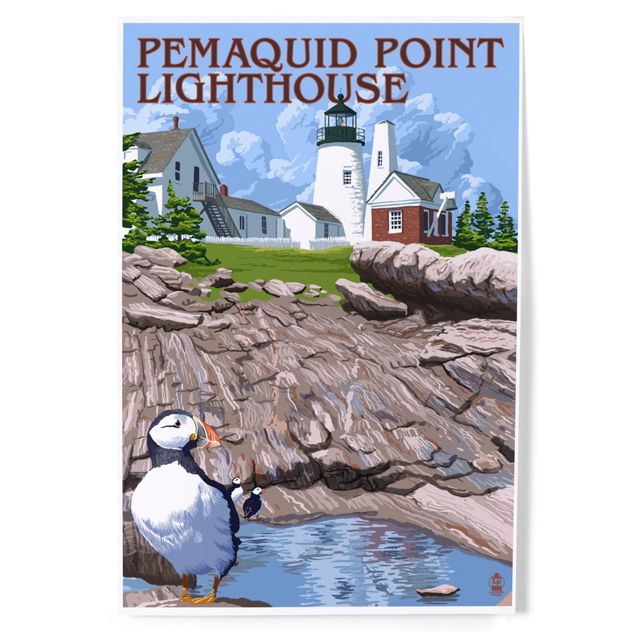 Maine, Pemaquid Lighthouse, Art & Giclee Prints - Lantern Press