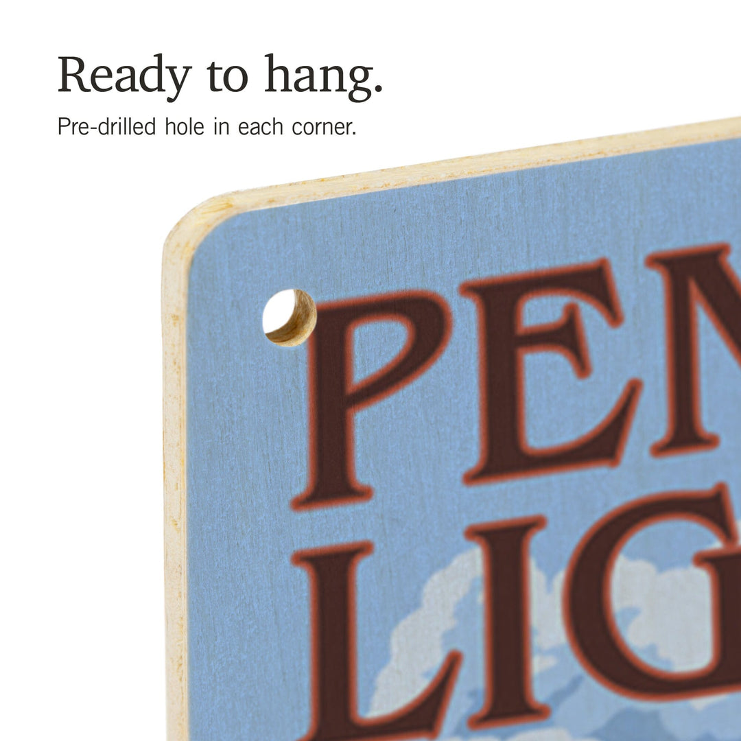 Maine, Pemaquid Lighthouse, Lantern Press Artwork, Wood Signs and Postcards - Lantern Press
