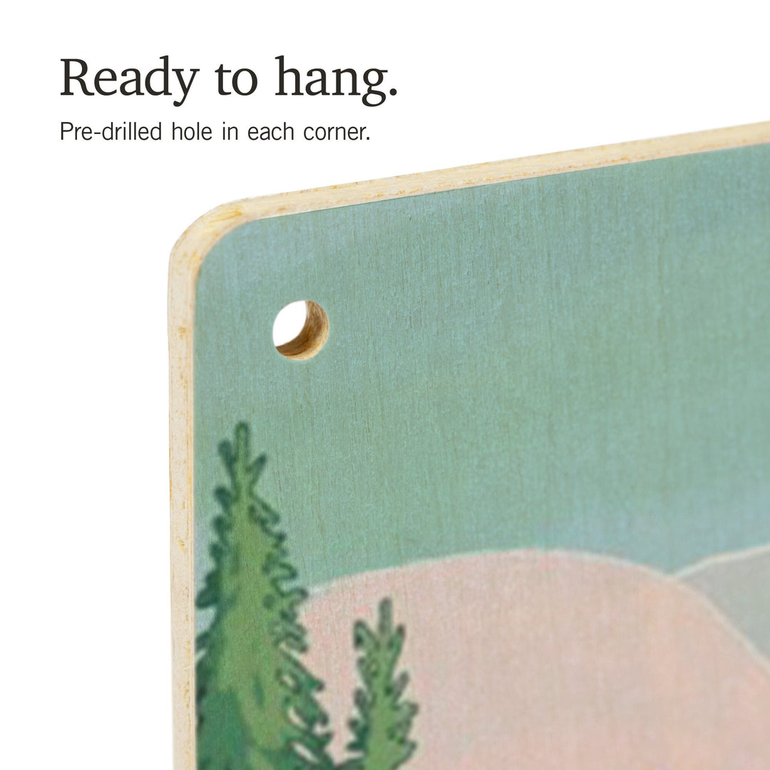 Maine, Seek Adventure, River Rafting, Wood Signs and Postcards Wood Lantern Press