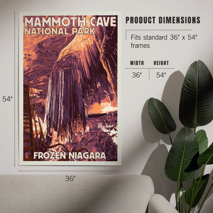 Mammoth Cave, Kentucky, Letterpress, Art & Giclee Prints - Lantern Press