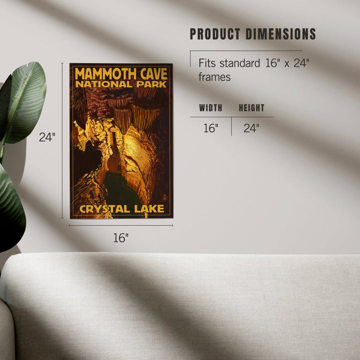 Mammoth Cave National Park, Kentucky, Crystal Lake, Art & Giclee Prints - Lantern Press