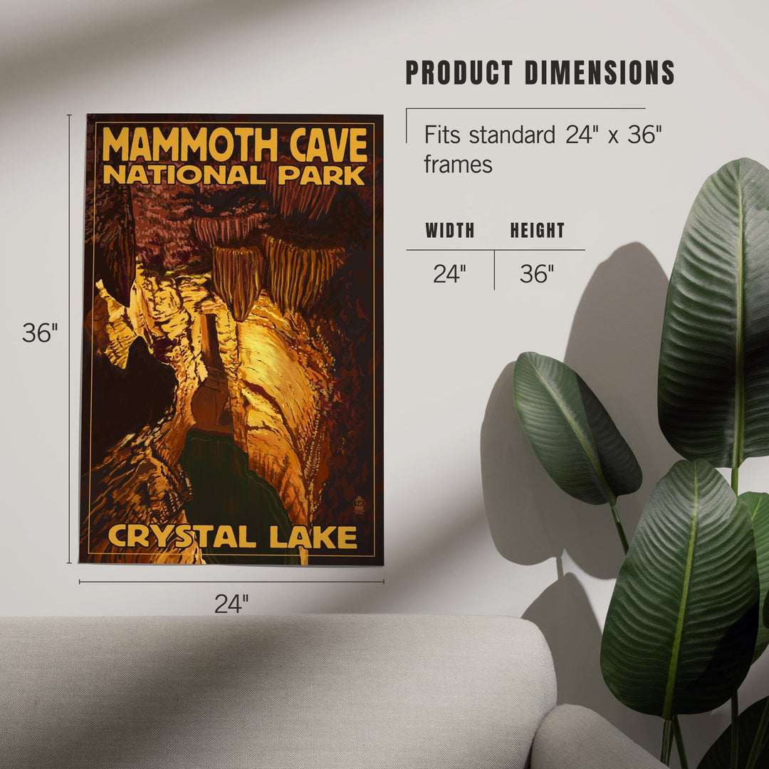 Mammoth Cave National Park, Kentucky, Crystal Lake, Art & Giclee Prints - Lantern Press