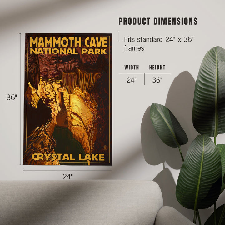 Mammoth Cave National Park, Kentucky, Crystal Lake, Art & Giclee Prints - Lantern Press