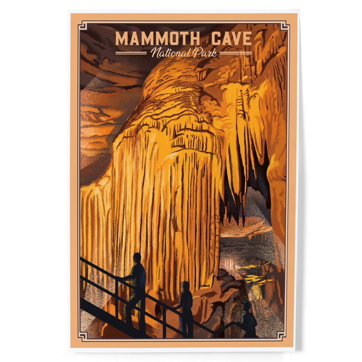 Mammoth Cave National Park, Kentucky, Lithograph, Art & Giclee Prints - Lantern Press