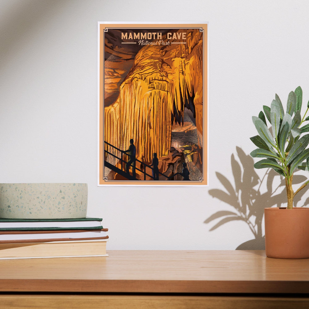 Mammoth Cave National Park, Kentucky, Lithograph, Art & Giclee Prints - Lantern Press