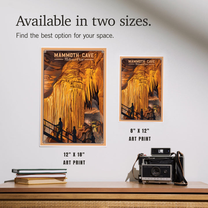 Mammoth Cave National Park, Kentucky, Lithograph, Art & Giclee Prints - Lantern Press