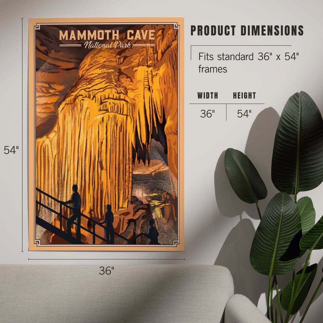 Mammoth Cave National Park, Kentucky, Lithograph, Art & Giclee Prints - Lantern Press