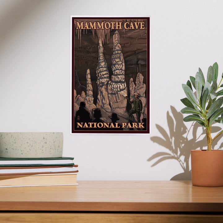 Mammoth Cave National Park, Kentucky, Onyx Pillars, Art & Giclee Prints - Lantern Press