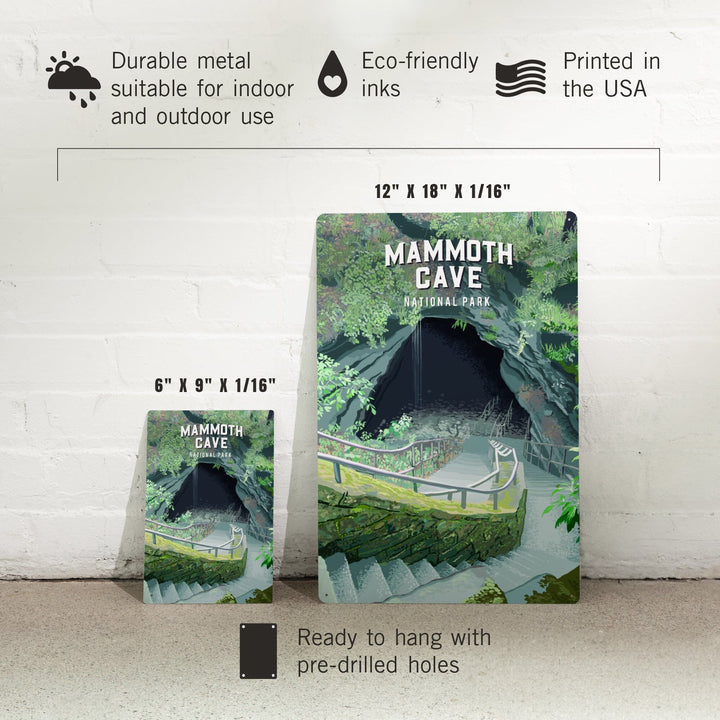 Mammoth Cave National Park, Kentucky, Painterly National Park Series, Metal Signs Metal Lantern Press