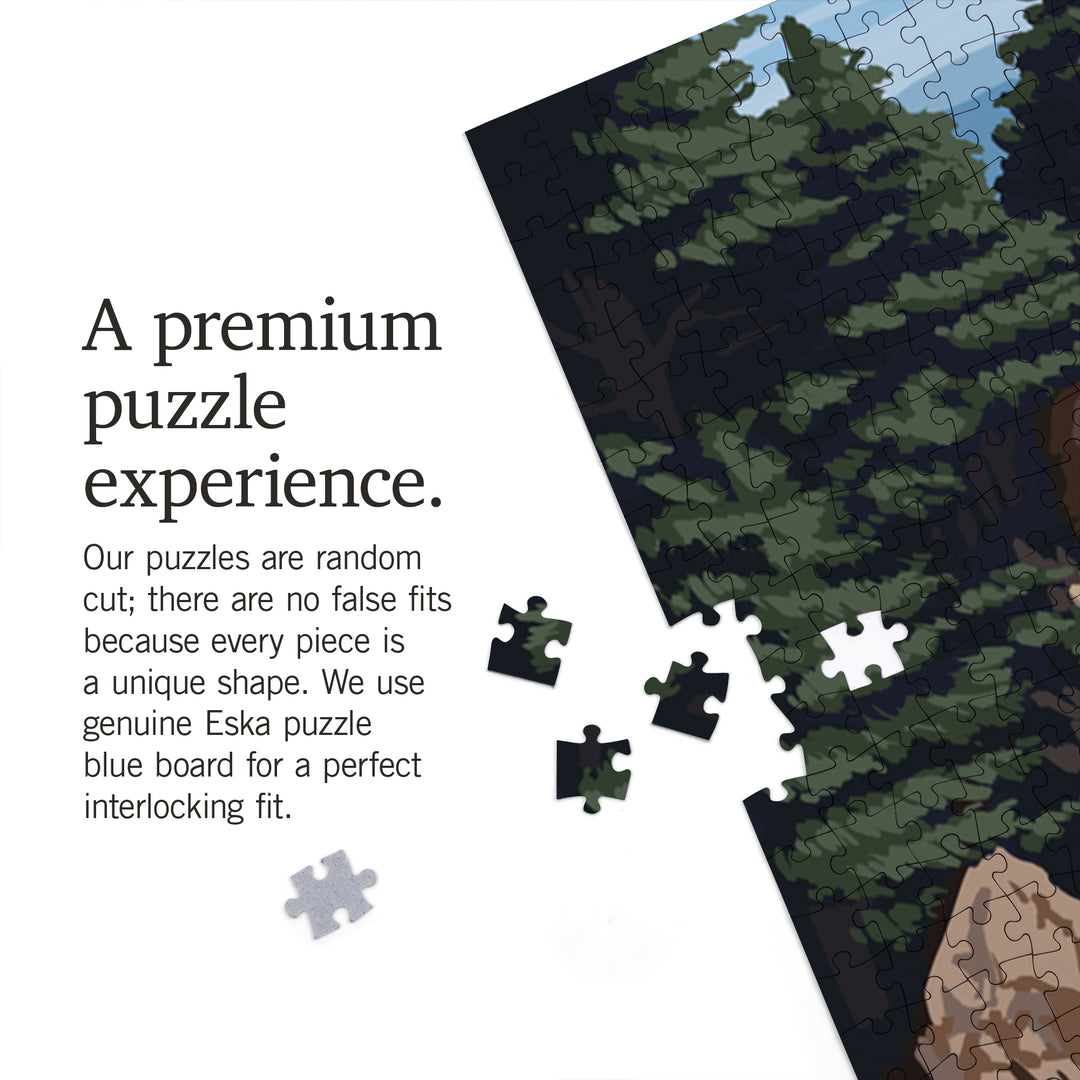 McWay Falls, Big Sur Coast, California, Jigsaw Puzzle Puzzle Lantern Press