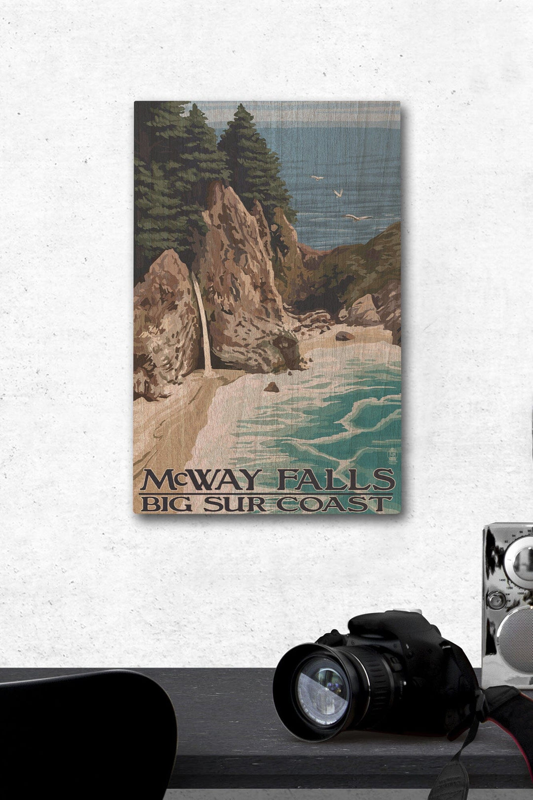 McWay Falls, Big Sur Coast, California, Lantern Press Artwork, Wood Signs and Postcards - Lantern Press