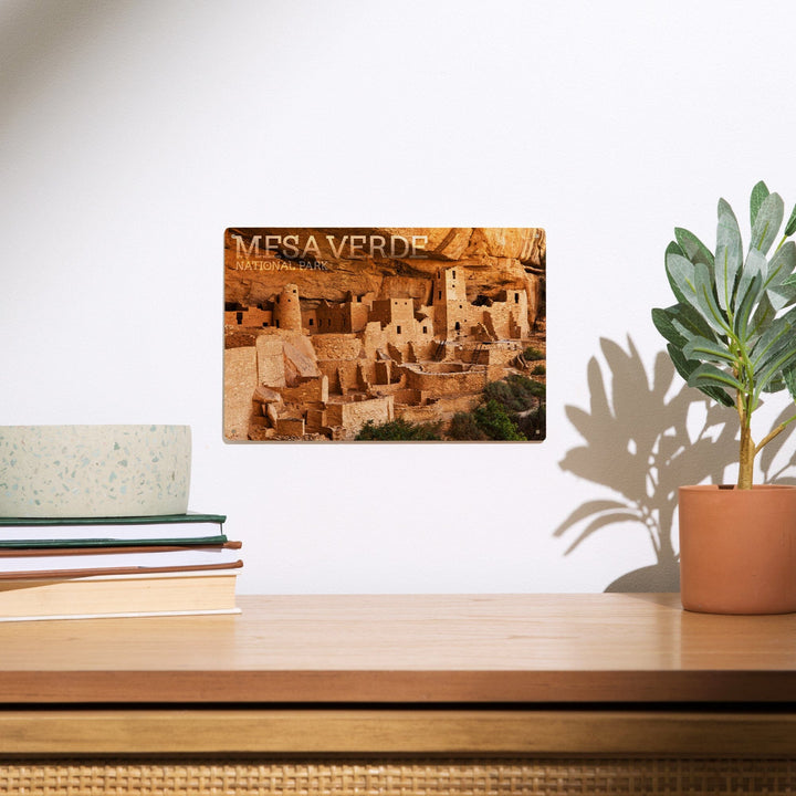 Mesa Verde National Park, Colorado, Cliff Palace Photograph, Wood Signs and Postcards - Lantern Press