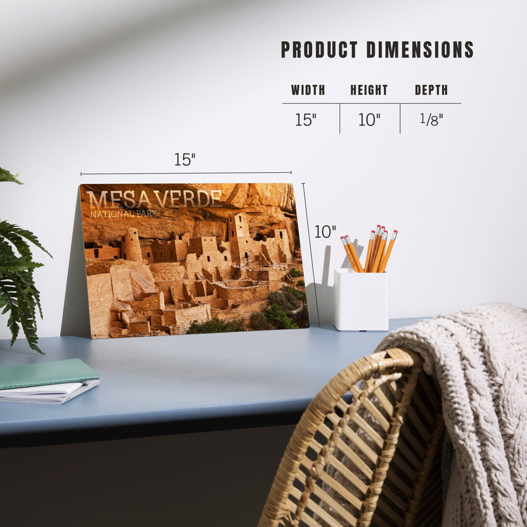 Mesa Verde National Park, Colorado, Cliff Palace Photograph, Wood Signs and Postcards - Lantern Press