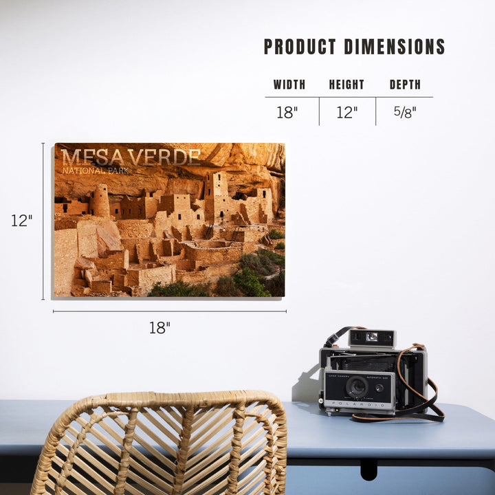 Mesa Verde National Park, Colorado, Cliff Palace Photograph, Wood Signs and Postcards - Lantern Press