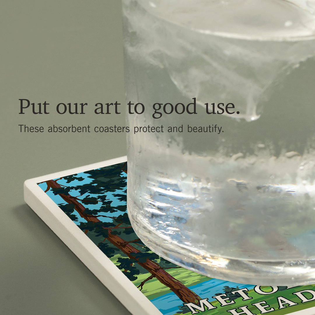 Metolius River Headwaters, Oregon, Coasters Coasters Lantern Press