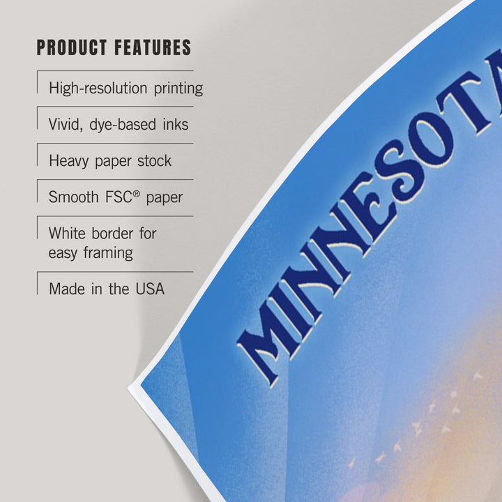 Minnesota, Lithograph, Bear Family in Field, Art & Giclee Prints Art Lantern Press