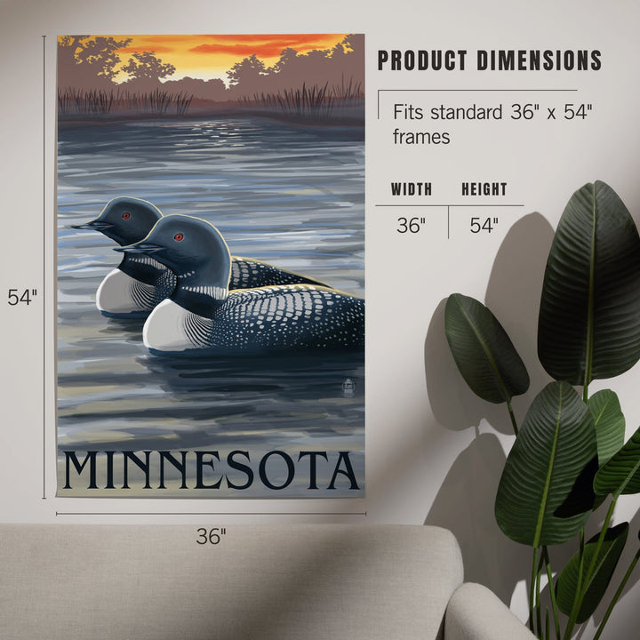 Minnesota Loons, Art & Giclee Prints - Lantern Press