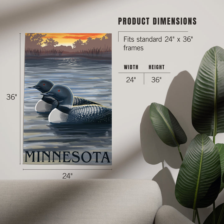 Minnesota Loons, Art & Giclee Prints - Lantern Press