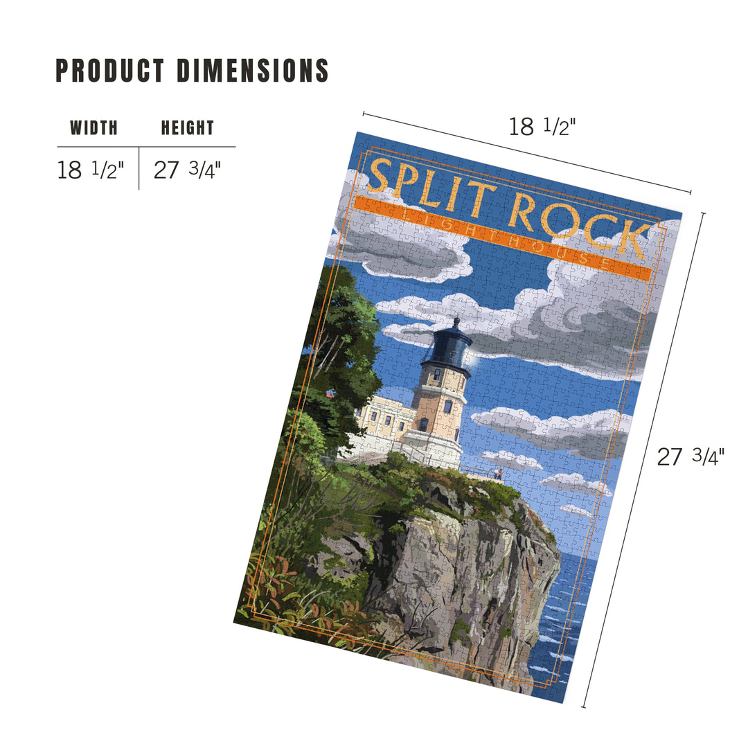 Minnesota, Split Rock Lighthouse, Jigsaw Puzzle Puzzle Lantern Press