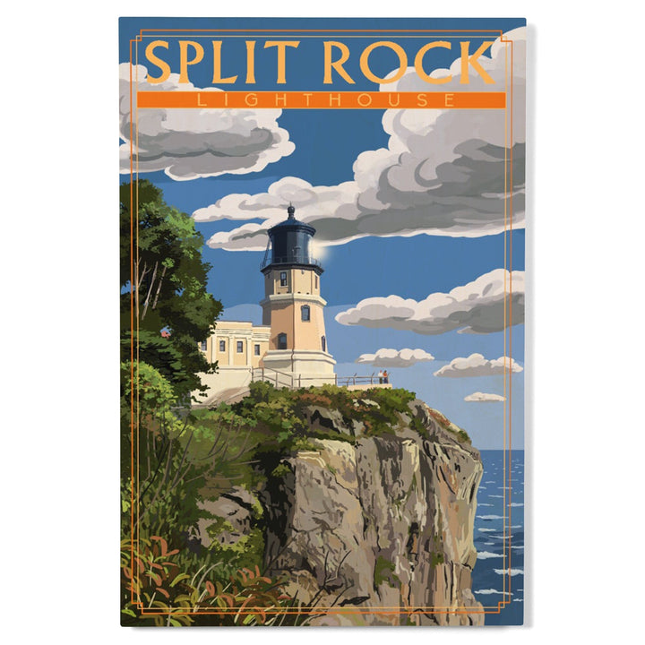 Minnesota, Split Rock Lighthouse, Lantern Press Artwork, Wood Signs and Postcards - Lantern Press