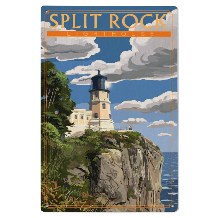 Minnesota, Split Rock Lighthouse, Lantern Press Artwork, Wood Signs and Postcards - Lantern Press