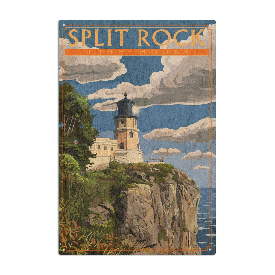 Minnesota, Split Rock Lighthouse, Lantern Press Artwork, Wood Signs and Postcards - Lantern Press