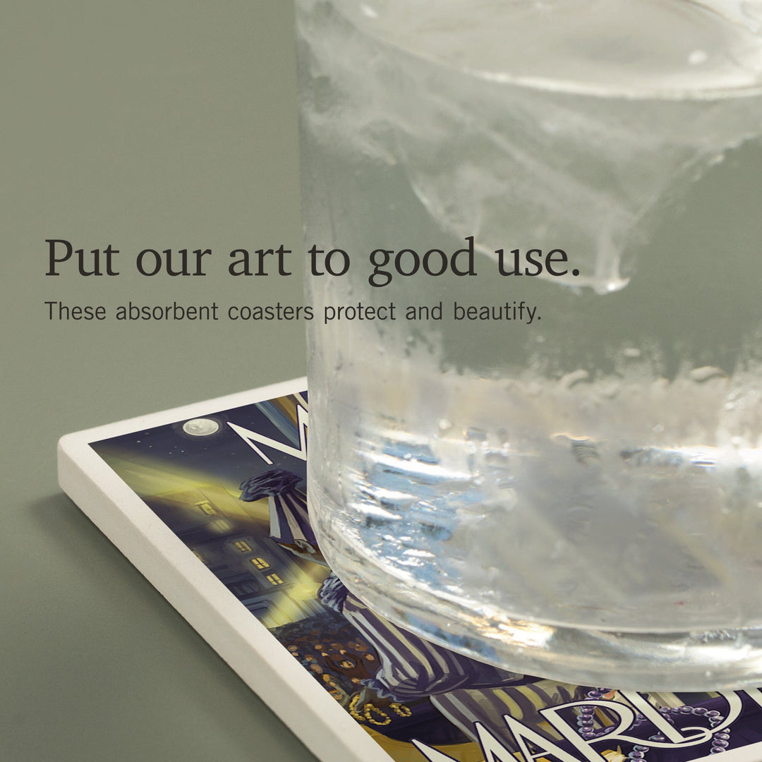 Mobile, Alabama, Mardi Gras, Coasters Coasters Lantern Press