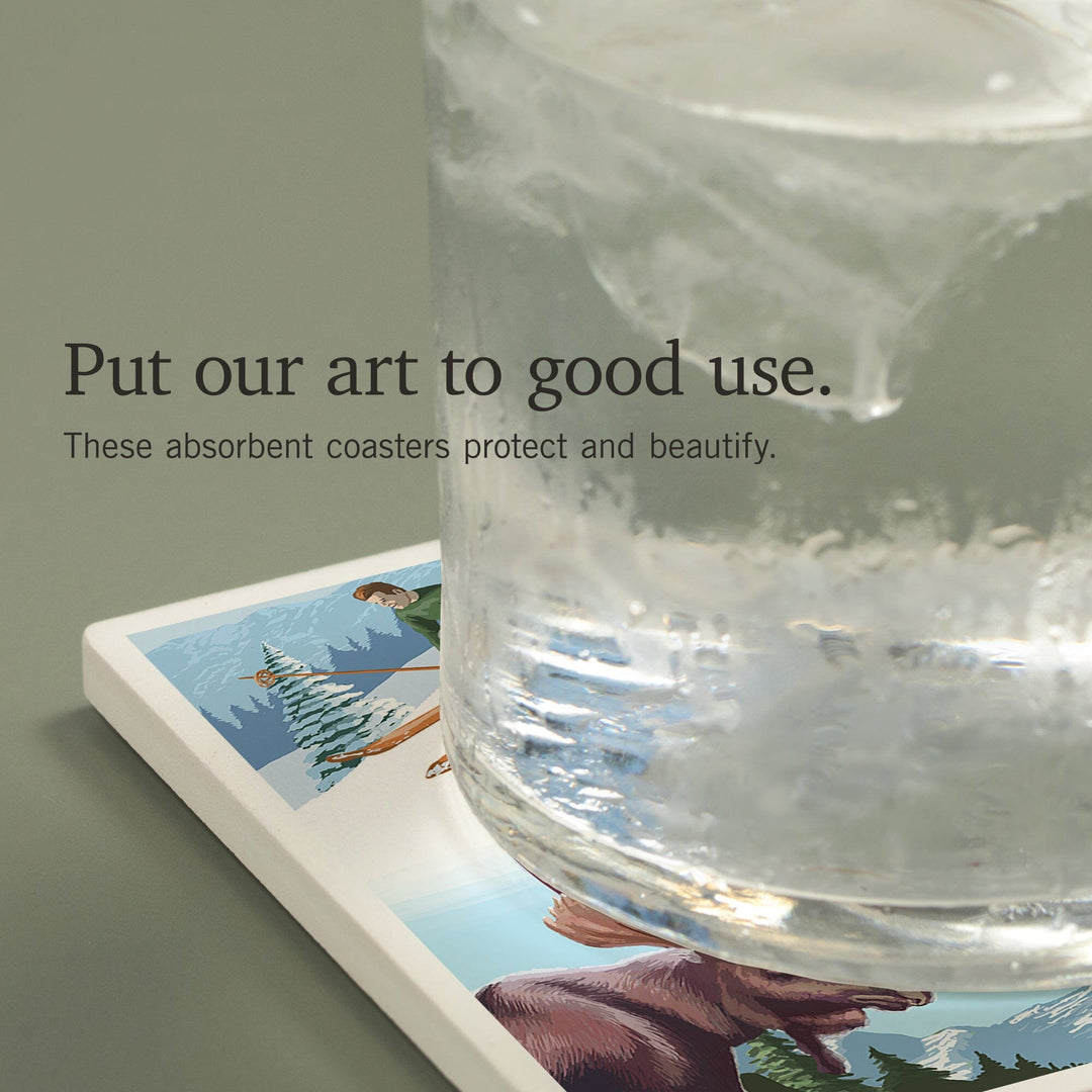 Montana, Montage Scenes, Coasters Coasters Lantern Press