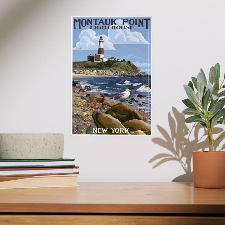 Montauk Point Lighthouse, New York, Art & Giclee Prints Art Lantern Press