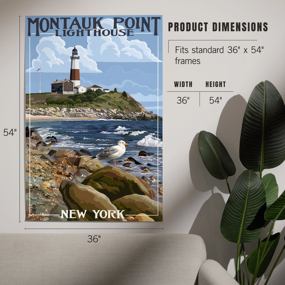 Montauk Point Lighthouse, New York, Art & Giclee Prints Art Lantern Press