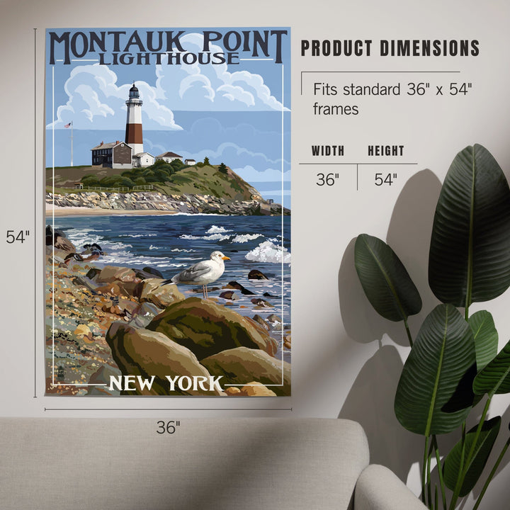 Montauk Point Lighthouse, New York, Art & Giclee Prints Art Lantern Press