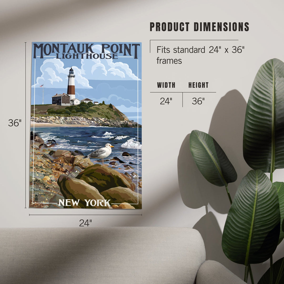 Montauk Point Lighthouse, New York, Art & Giclee Prints Art Lantern Press