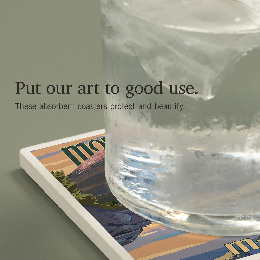 Mount Katahdin, Maine, Coasters Coasters Lantern Press