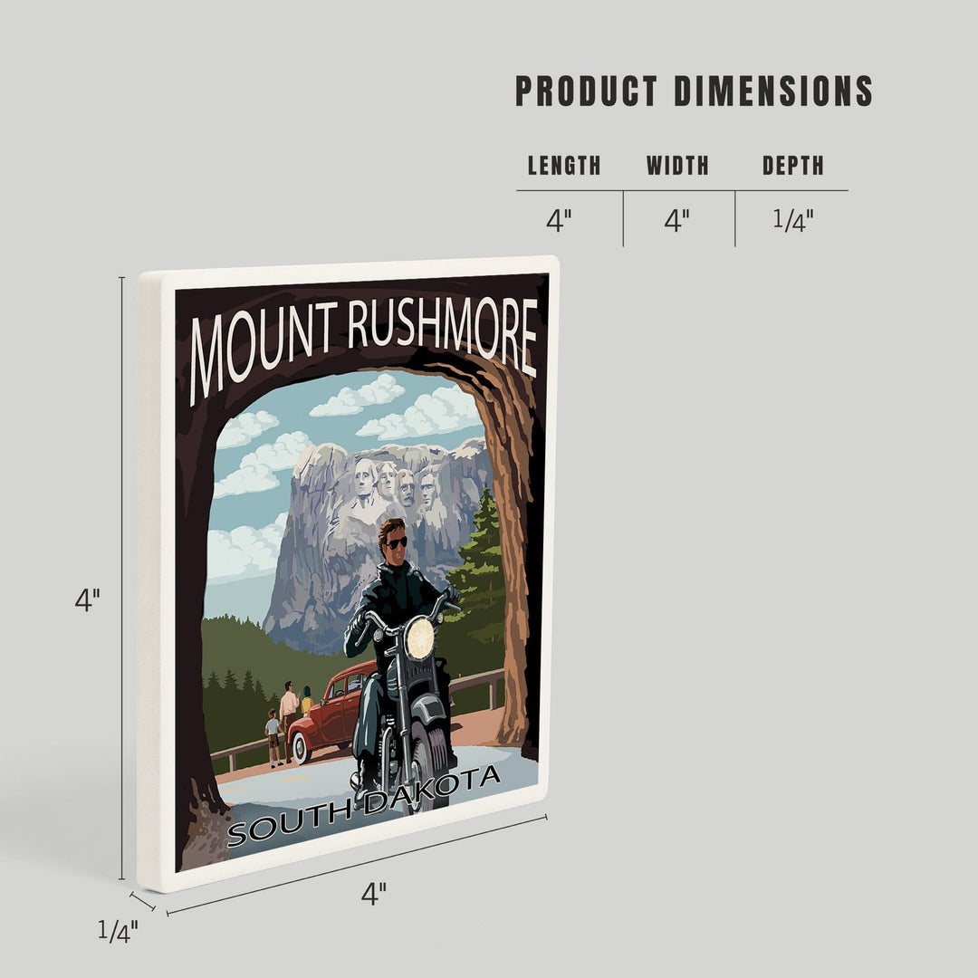Mount Rushmore National Memorial, South Dakota, Tunnel Scene, Coasters Coasters Lantern Press