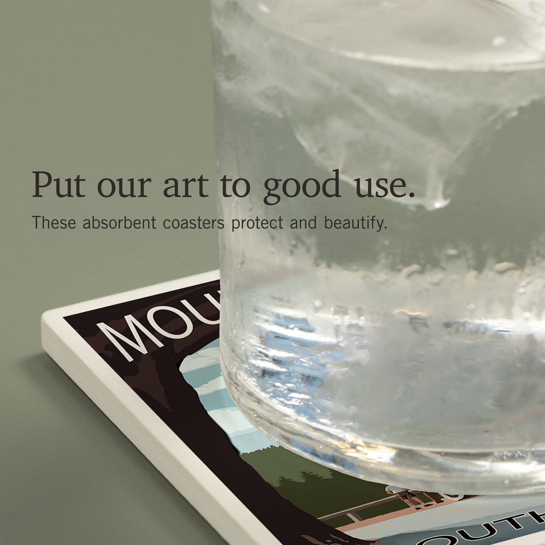 Mount Rushmore National Memorial, South Dakota, Tunnel Scene, Coasters Coasters Lantern Press