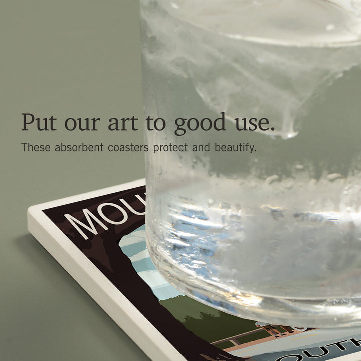 Mount Rushmore National Memorial, South Dakota, Tunnel Scene, Coasters Coasters Lantern Press