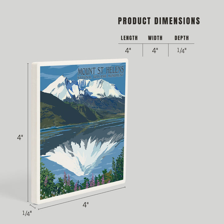 Mount St. Helens, Washington, Before and After Views, Coasters Coasters Lantern Press