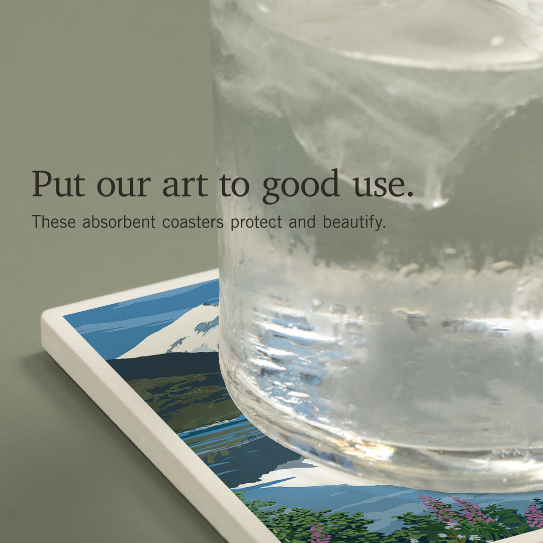 Mount St. Helens, Washington, Before and After Views, Coasters Coasters Lantern Press