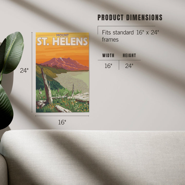 Mount St. Helens, Washington, Sunset View, Art & Giclee Prints Art Lantern Press