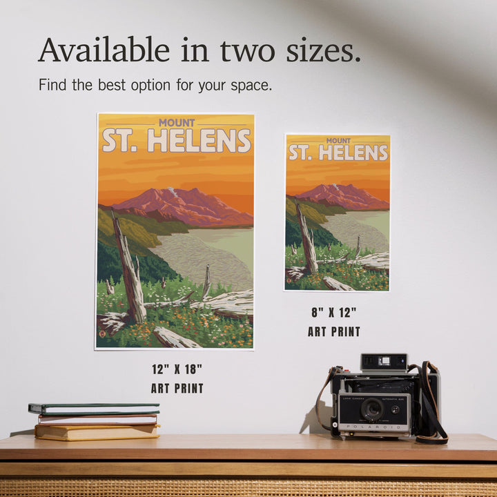 Mount St. Helens, Washington, Sunset View, Art & Giclee Prints Art Lantern Press
